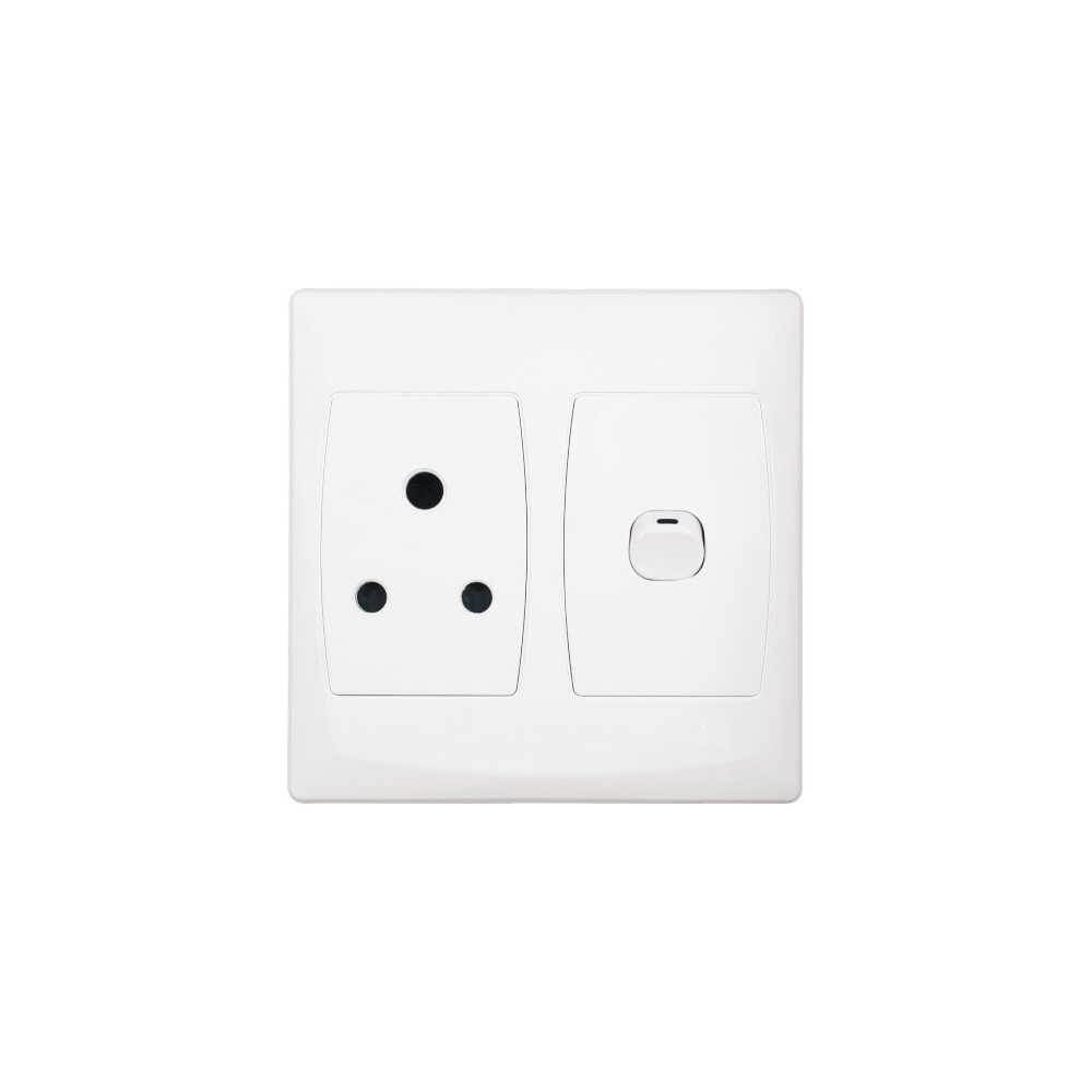 Switch Plug Single Mes SABS 4x4, Cashbuild