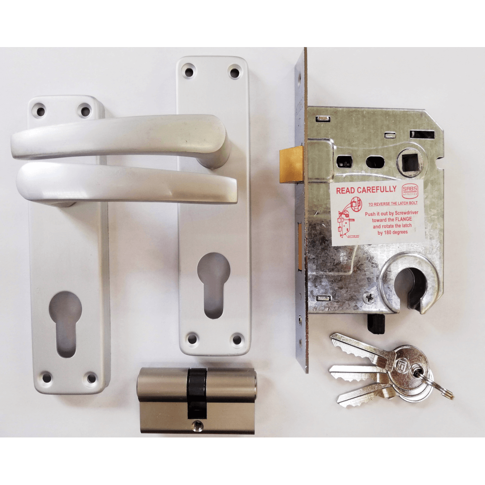 6" Aluminium Cylinder Handle Lockset