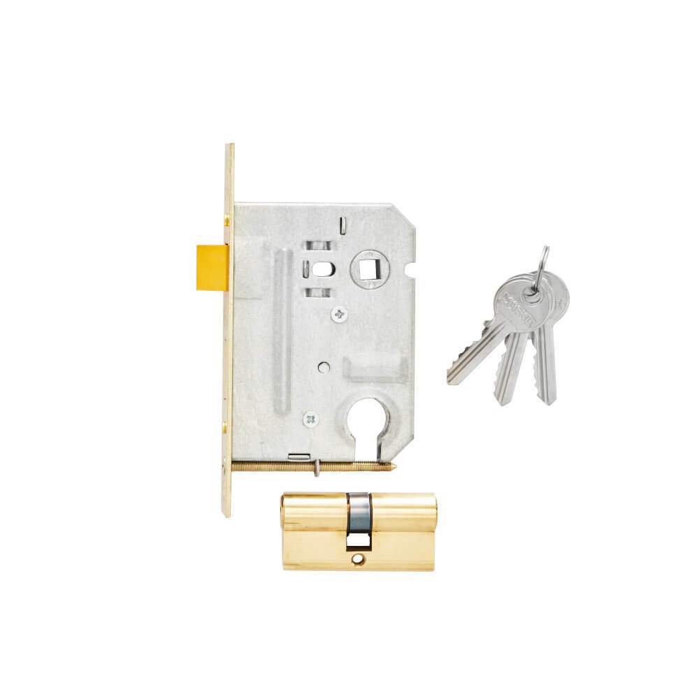 Contractor Profile Cylinder Lock Insert Brass Plated