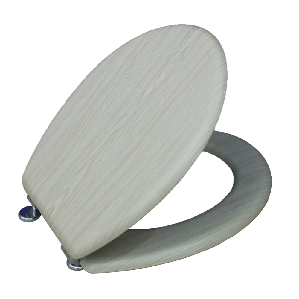 Toilet Seat Wooden Grey, LIVORNO Cashbuild