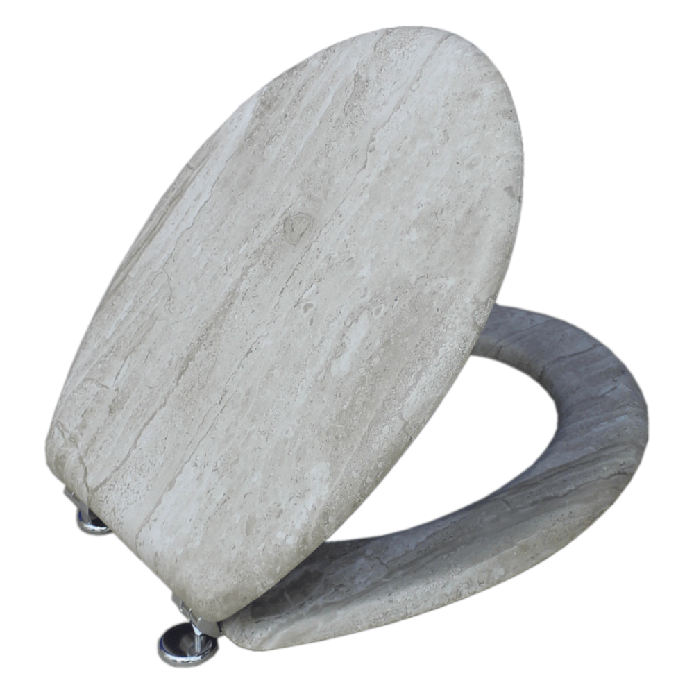 Toilet Seat Wooden White Ash, LIVORNO Cashbuild