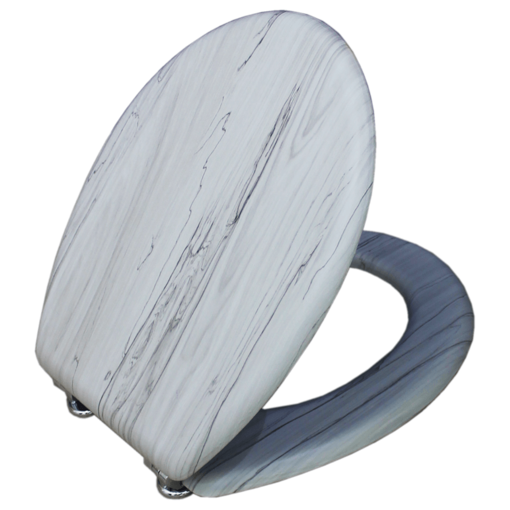 Toilet Seat Wooden Grey Ash, LIVORNO Cashbuild