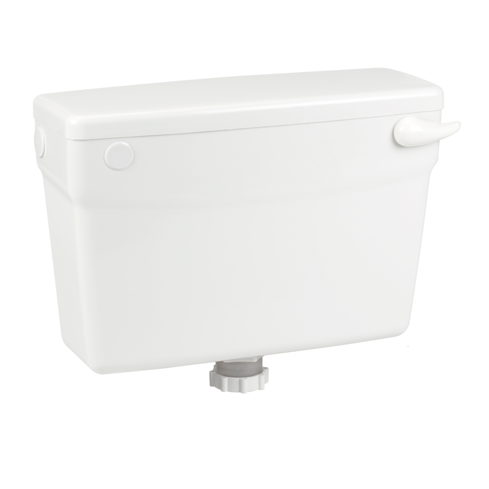 Cistern Plastic White Low Level ELF, Cashbuild