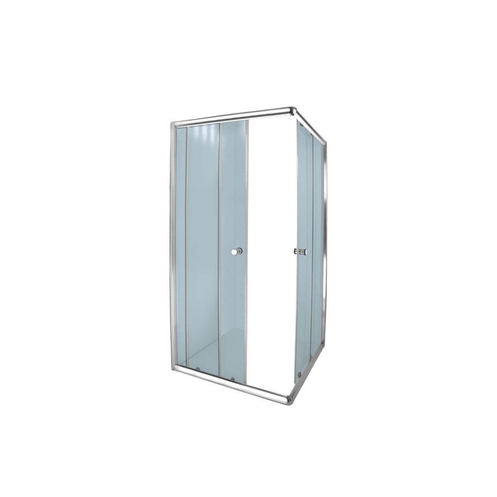 Aqua Lux Corner Entry Shower Door Chrome 880 X 880 X 1850mm, TRIUMPH Cashbuild
