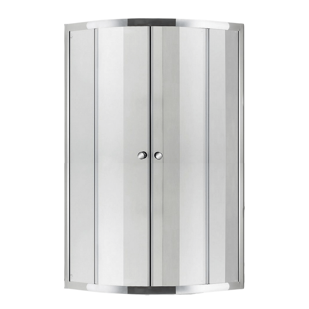 Round Corner Entry Clear Shower Door 900 X 900 X 1940, LIVORNO Cashbuild