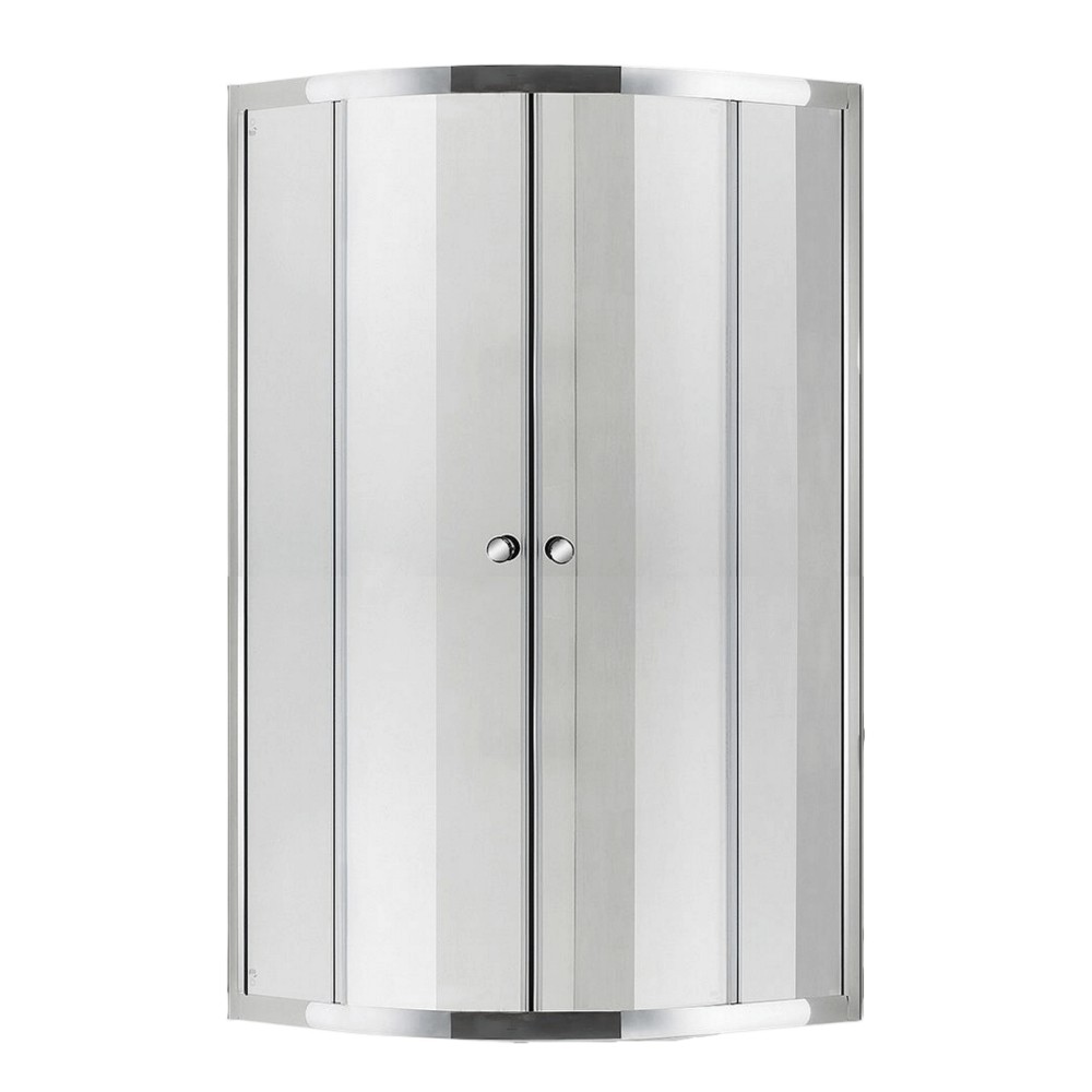Round Corner Entry Clear Shower Door 900 X 900 X 1940, LIVORNO Cashbuild