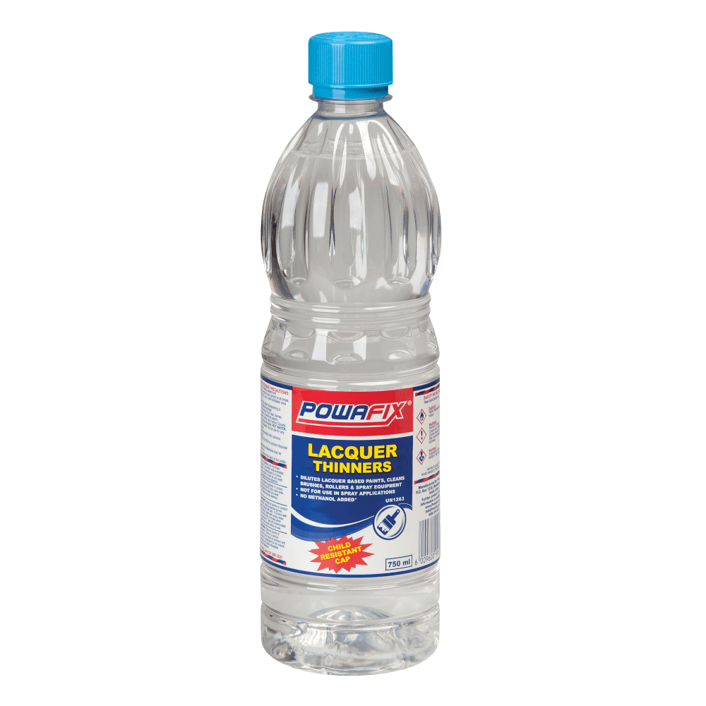 Powafix Methanol Free Lacquer Thinners 750ml, POWAFIX PTY LTD Cashbuild