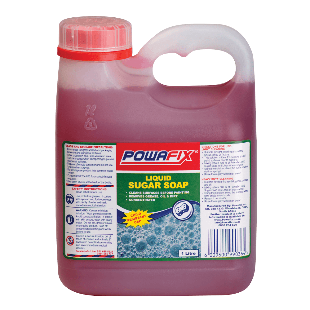 Powafix Sugar Soap Liquid Concentrate 1l