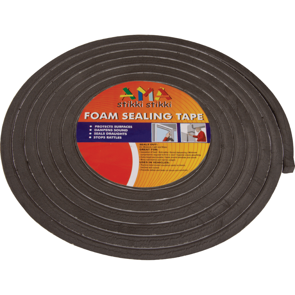 Foam Sealing Tape 5m X 6mm X 10mm