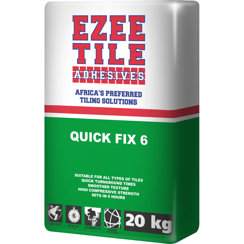 Ezee Tile Quick Fix 6hr Adhesive 20kg, EZEE TILE Cashbuild