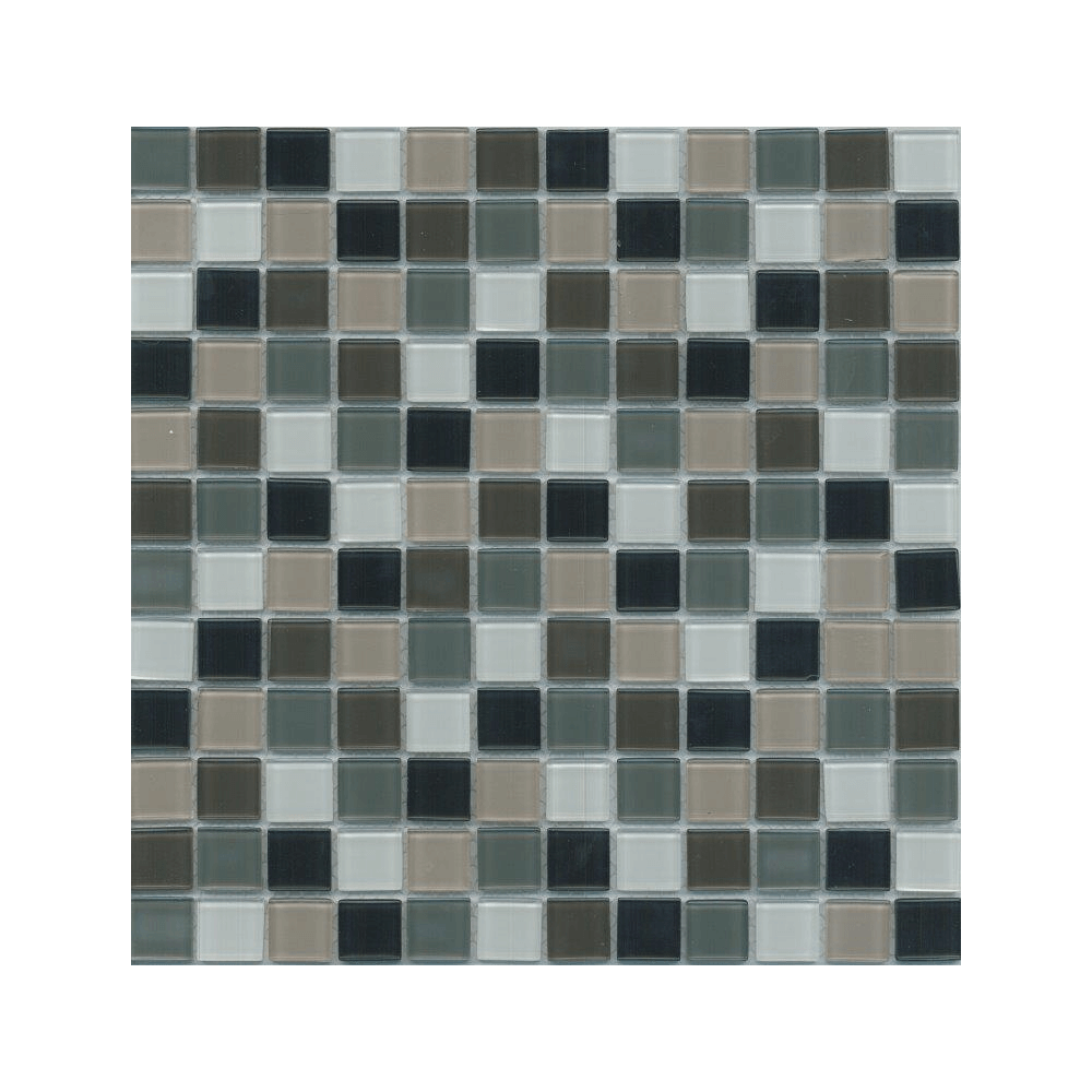 Mosaic Tile Glass Grey Mix 23x23mm, Cashbuild