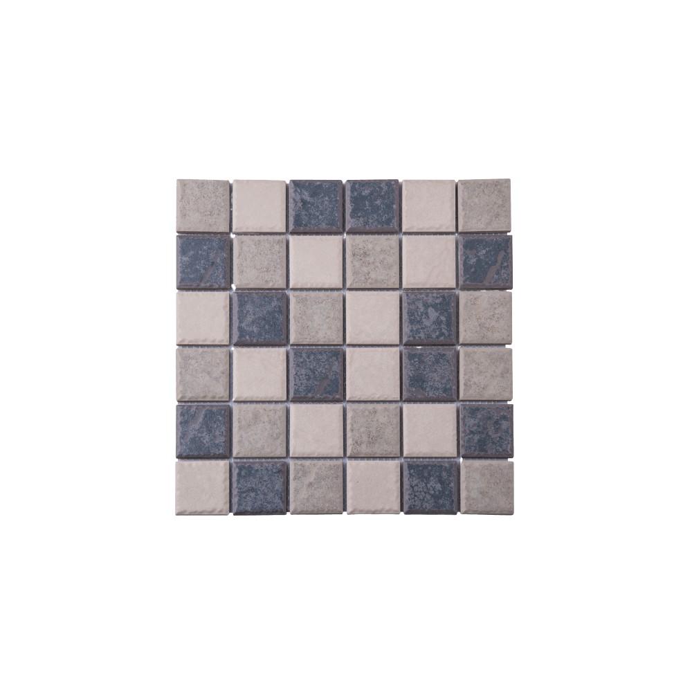 Mosaic Tile Grey Tones Porcelain 48x48mm