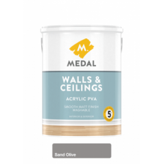Medal Wall & Ceiling Acrylic Pva Sand Olive 5l