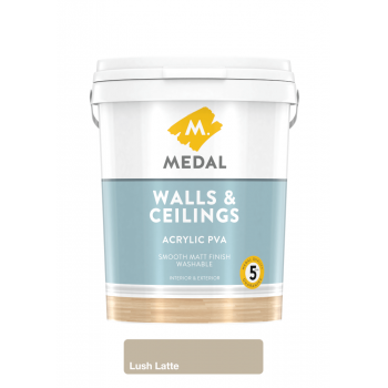 Medal Wall & Ceiling Acrylic Pva Lush Latte 20l
