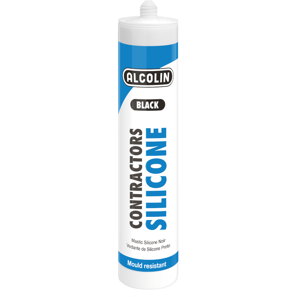 Alcolin Contractors Silicone Black 260ml, ALCOLIN Cashbuild