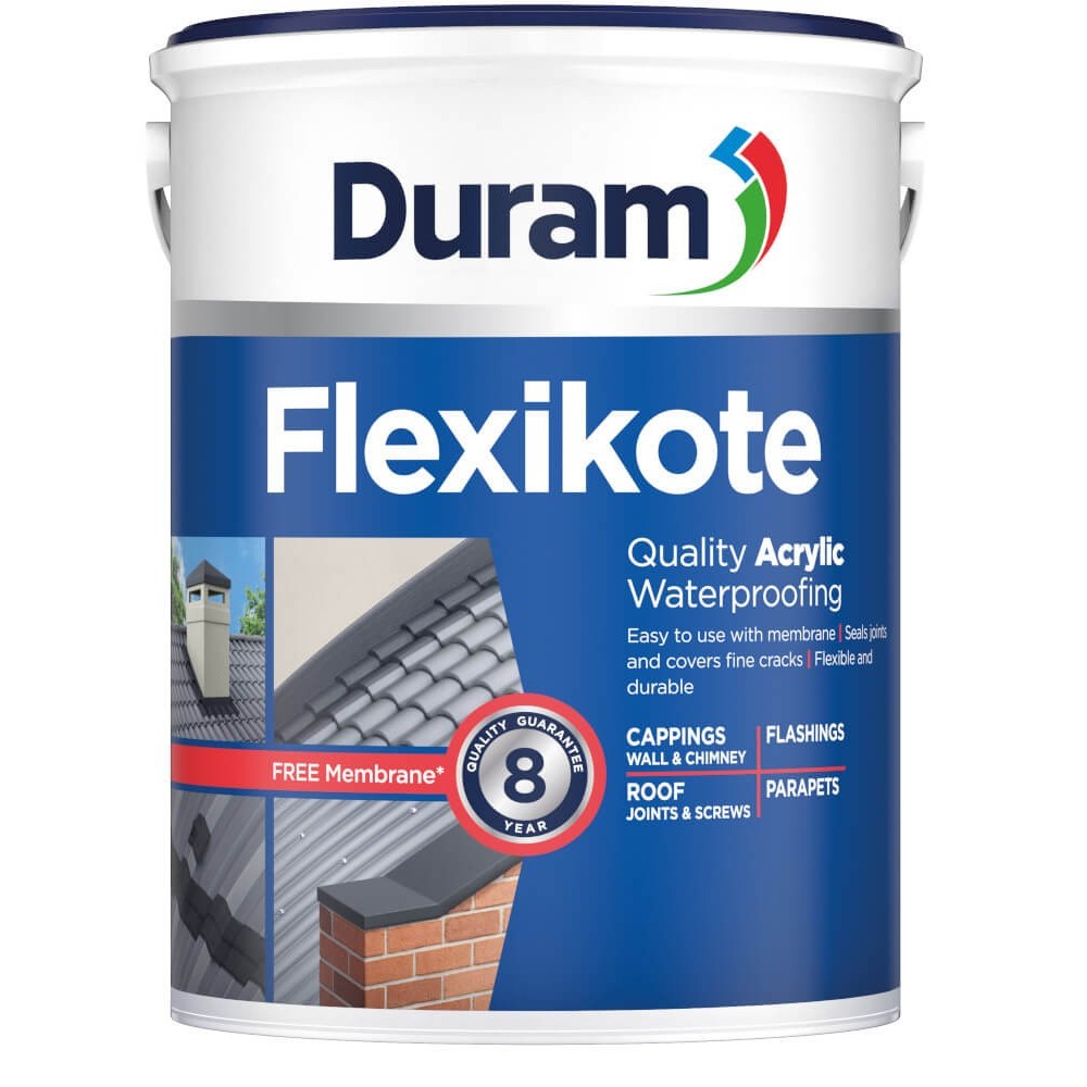 Duram Flexikote Charcoal 5l and Free Mesh, DURAM Cashbuild