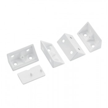 White Plastic Corner Blocks Quantity:10