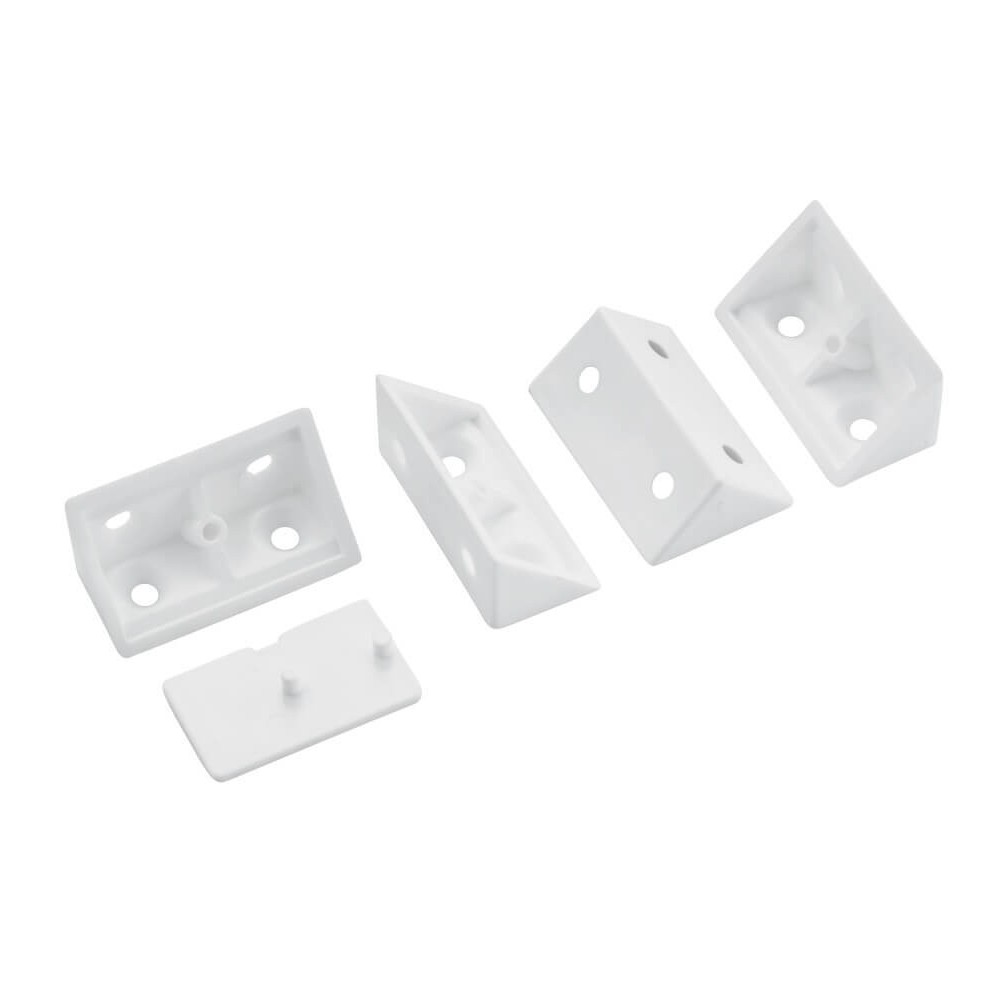 White Plastic Corner Blocks Quantity:10