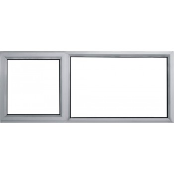Window Frame Aluminium In Ptt 156 Nat Clear Left Hand