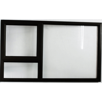 Window Frame Aluminiumin Pt129 Charcoal Clear Left Hand