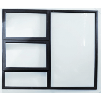 Window Frame Aluminiumin Ptt1515 Charcoal Clear Left Hand