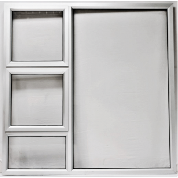 Window Frame Aluminiumin Ptt1815 White Clear Left Hand