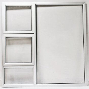 Window Frame Aluminiumin Ptt1515 White Clear Left Hand