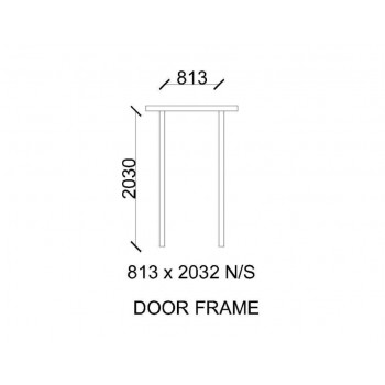 Door Frame Wood 70x48 Open In, Sill