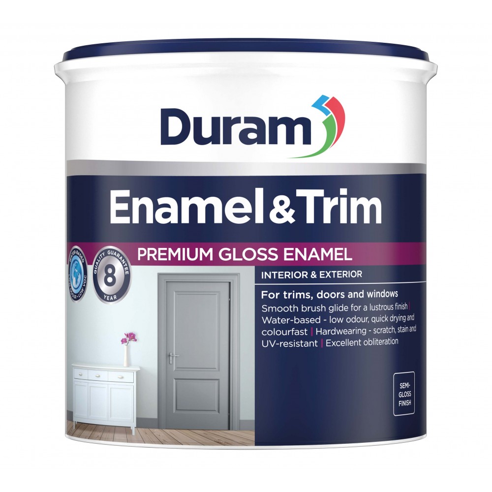 Duram Enamel & Trim Dark Brown 1l, DURAM Cashbuild