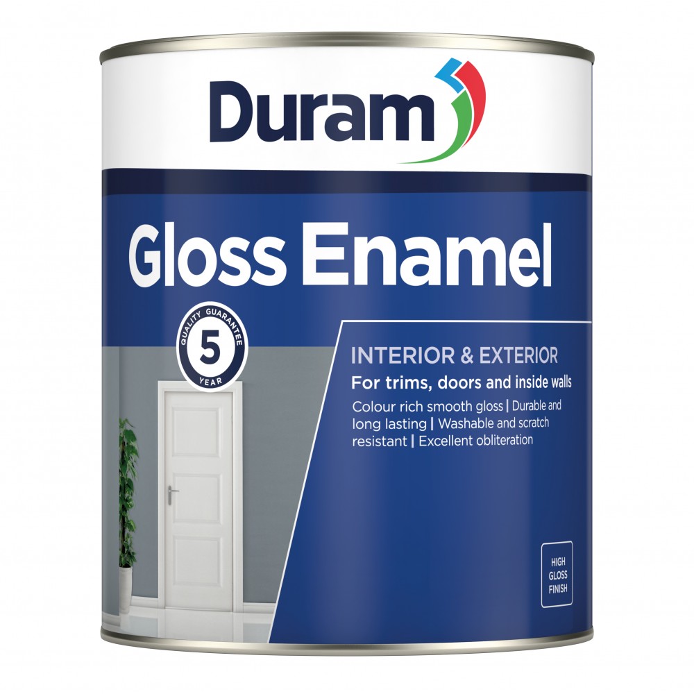 Duram Gloss Enamel White 500ml, DURAM Cashbuild