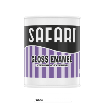 Safari Gloss Enamel White 1l