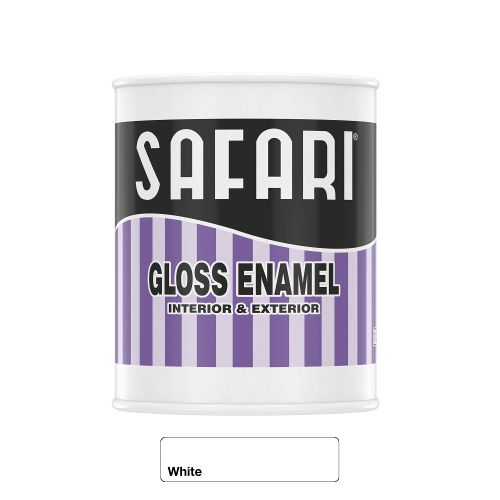 Safari Gloss Enamel White 1l