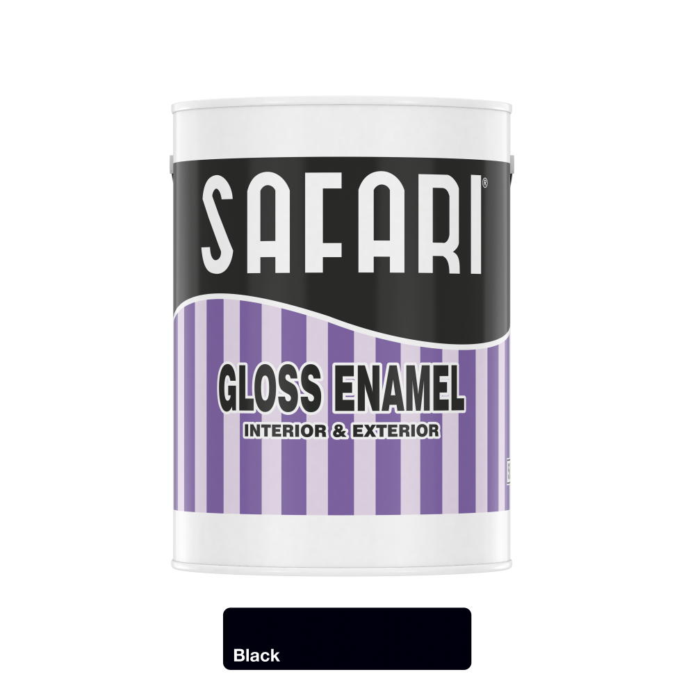 Safari Gloss Enamel Black 5l