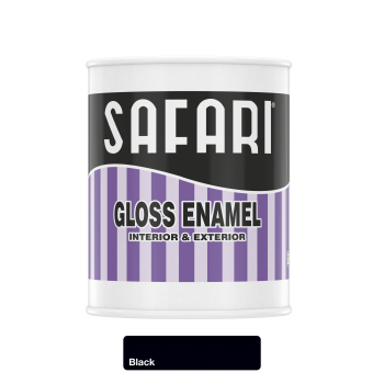 Safari Gloss Enamel Black 1l