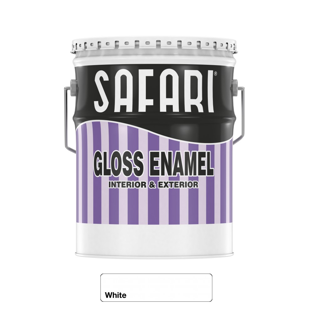 Safari Gloss Enamel White 20l SAFARI Cashbuild safari-gloss-enamel-white-20l-safari-cashbuild