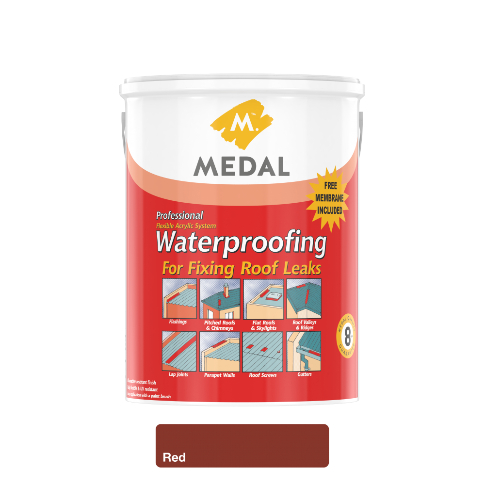 Medal Waterproofing Red 5l