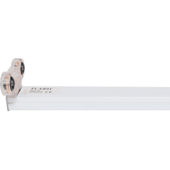 Led Double 600mm T8 Open Channel Fitting Flash