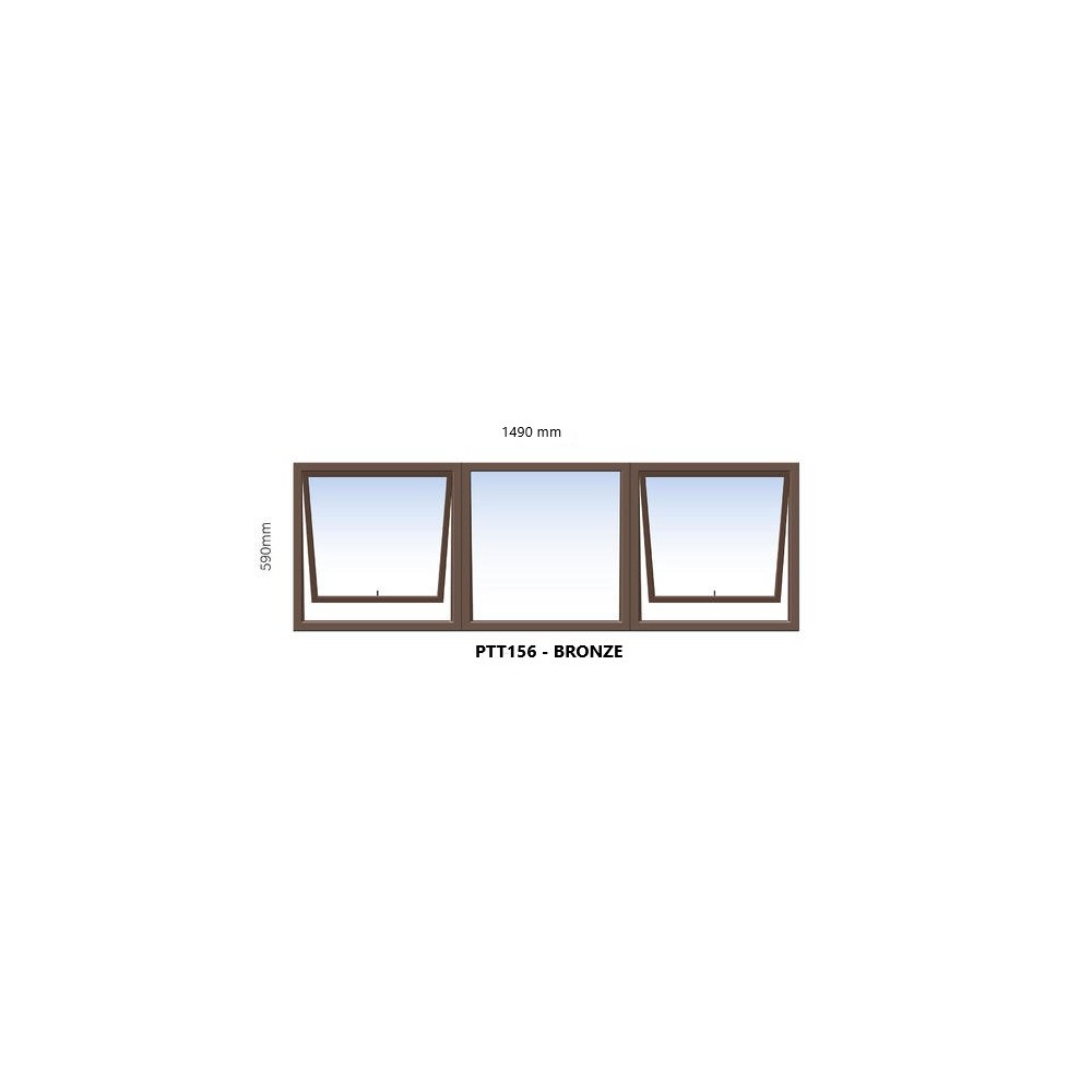 Window Frame Aluminium Ptt156 Bronze Right Hand, CAPITAL GROUP Cashbuild