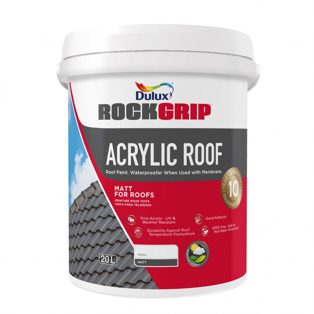 Rockgrip Roof Paint 20l Black, ROCKGRIP Cashbuild