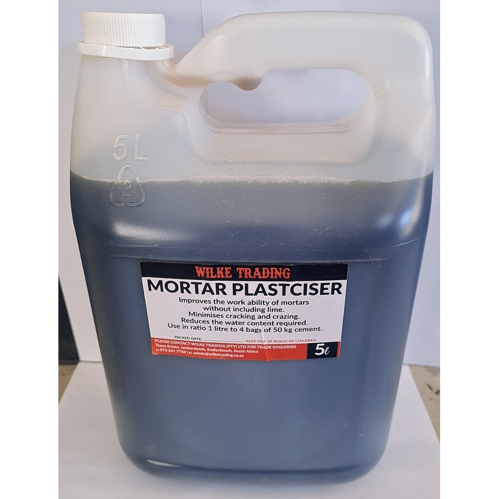 Mortar Plasticiser 5lt, Cashbuild