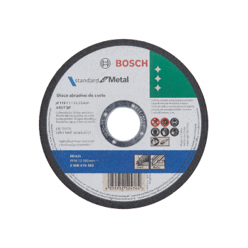 Bosch Cutting Disc Metal Straight 115x22.23x1.0