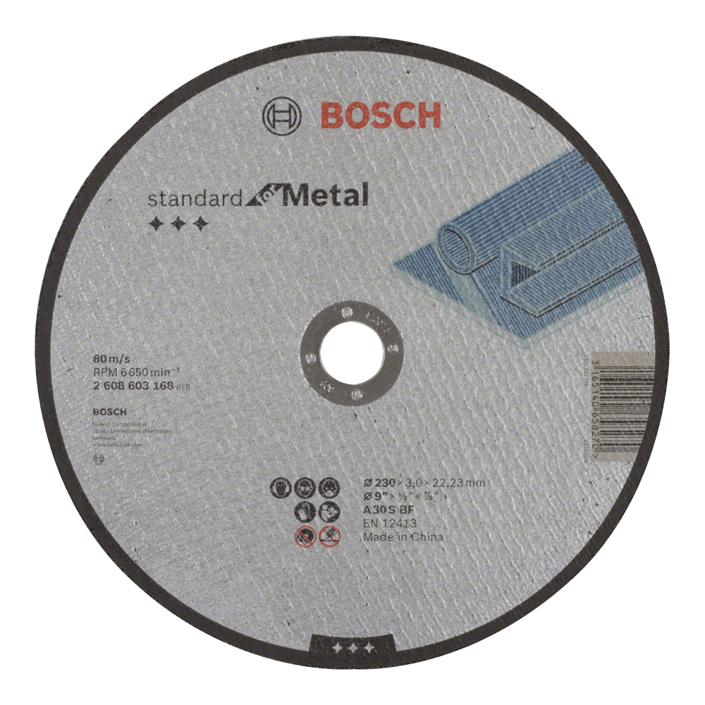 Bosch Cutting Disc Metal Straight 230x22.23x3
