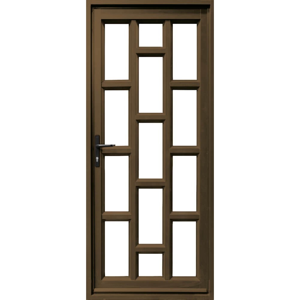 Door Aluminium Hinge Brick Glass Full Bronze, KHANYA Cashbuild