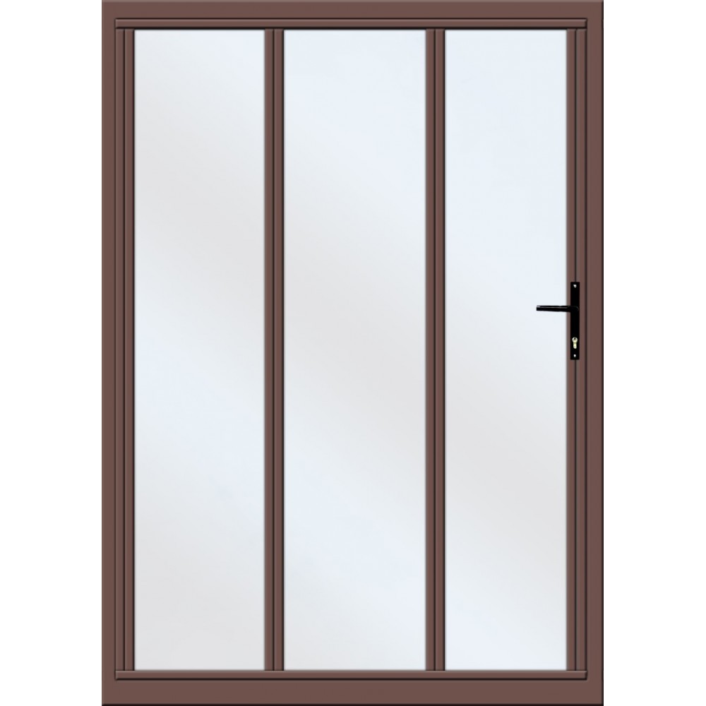 Door Aluminium Stack Folding 1.8m Bronze Right Hand Open out, IBUILT