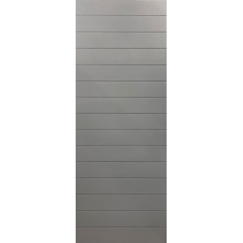 Kayo Internal Grey Pre-primed Horizontal Grooved Medium Duty Door