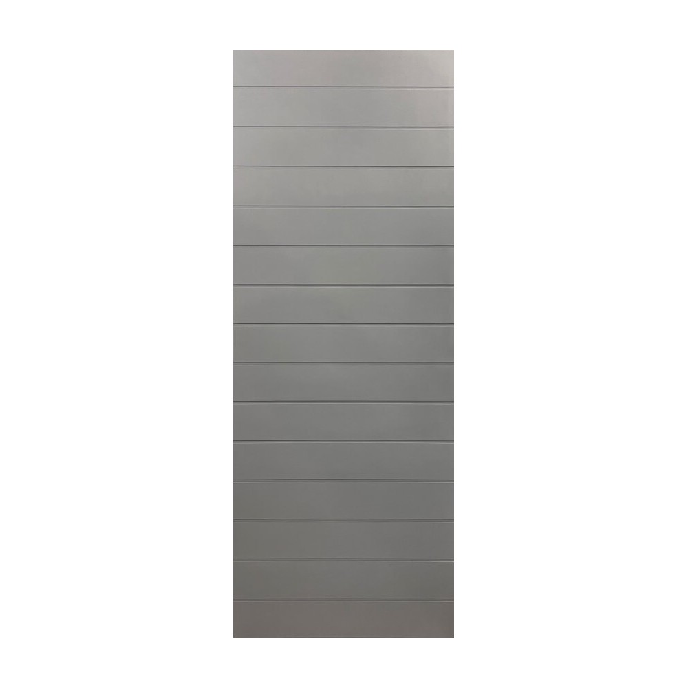 Kayo Internal Grey Pre-primed Horizontal Grooved Medium Duty Door