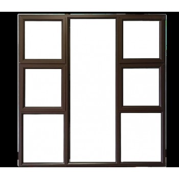 Window Frame Aluminium P4tt1818 Bronze