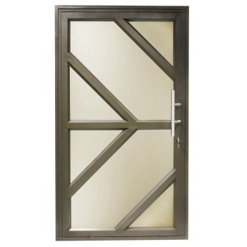 Aluminium & Glass Pivot Door Arrow Design