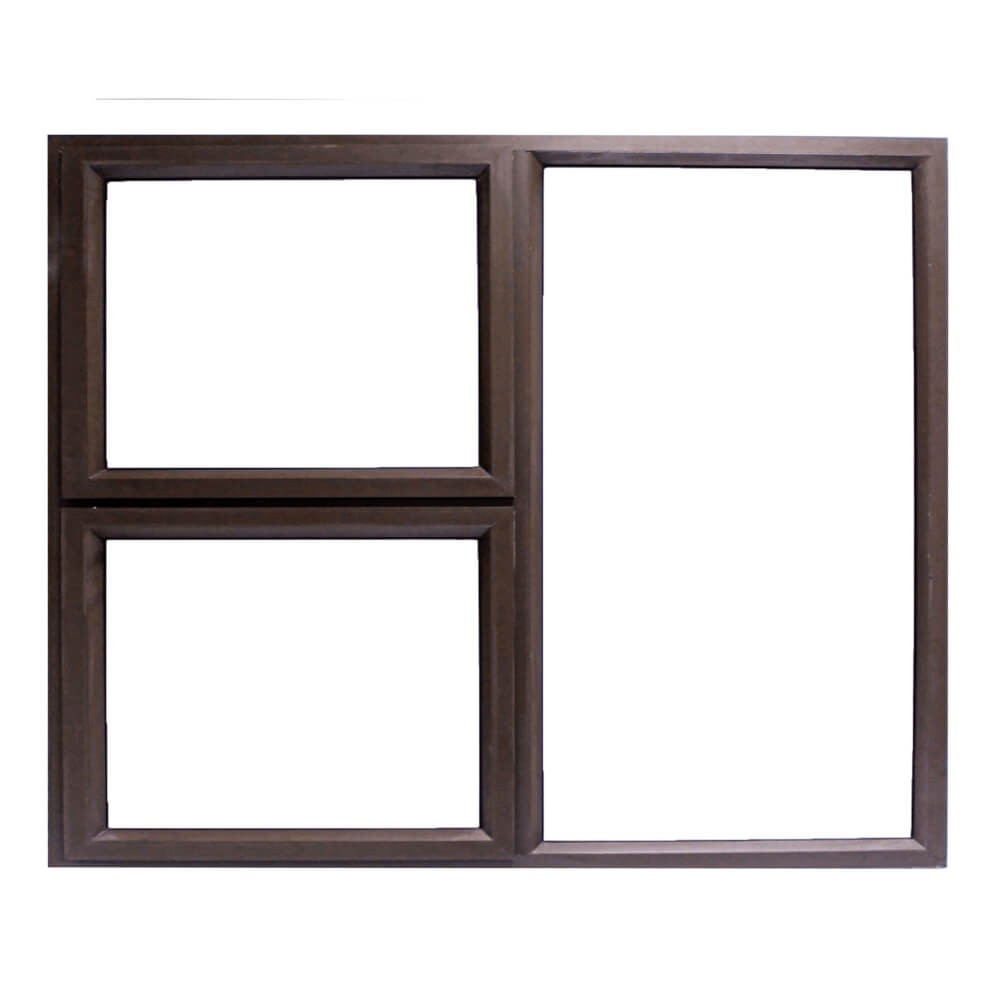 1800 X 1200 Bronze Aluminium Window Frame , Clear Glass, NEUTRON
