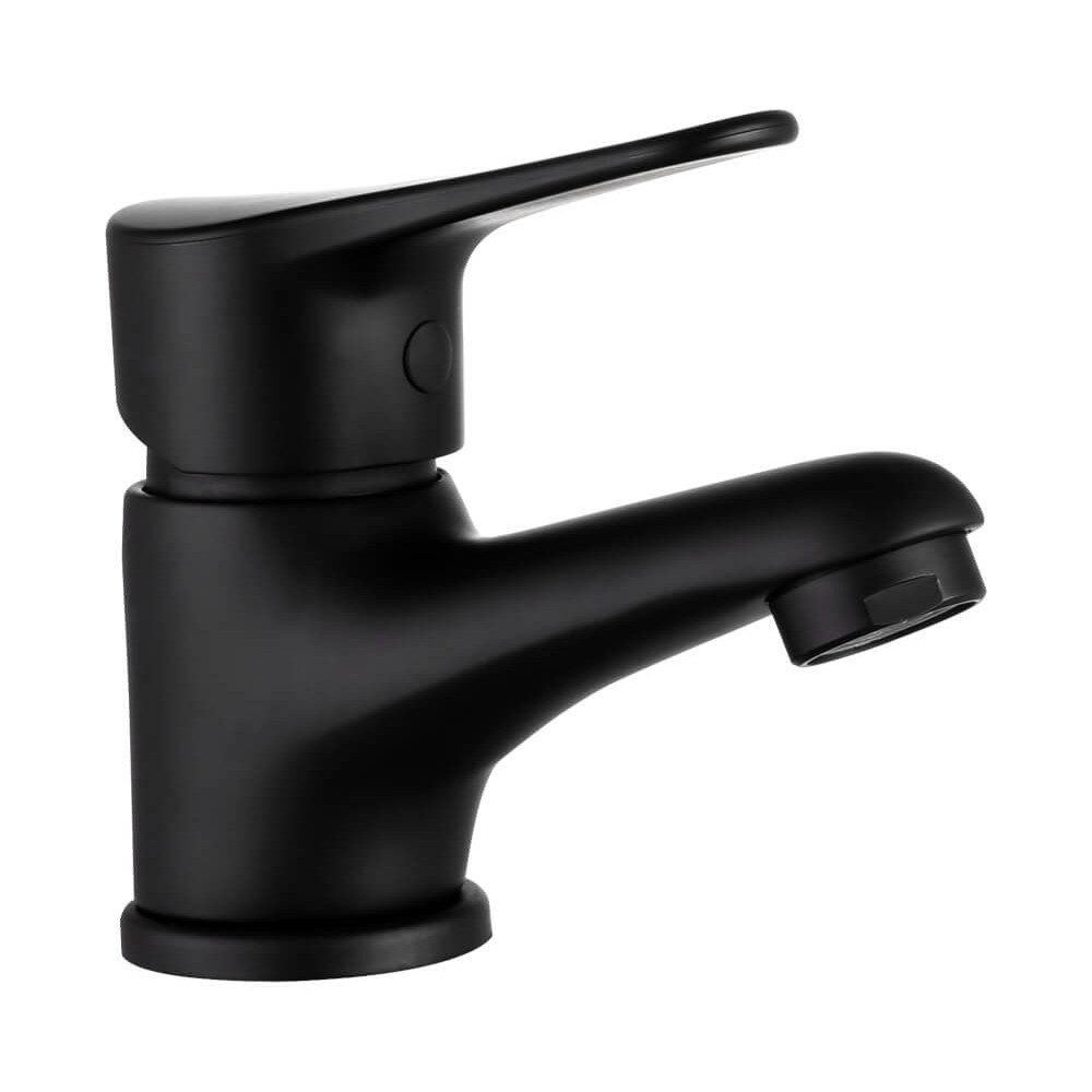 Quartz Black Basin Mixer Short Body, TRIUMPH TAPS Cashbuild